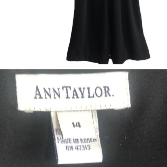 Ann Taylor  Deep V Neck Wide Leg Romper/Jumpsuit Size 14 - Picture 2 of 12